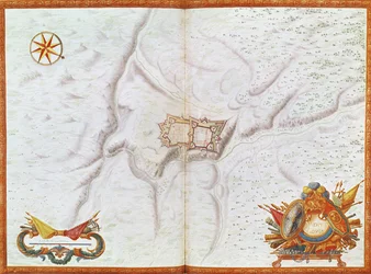 Ein Plan von Mont-Louis, aus 