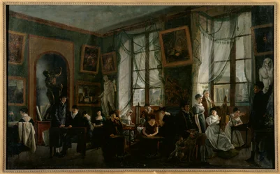 Eine Zeichenklasse für Frauen, um 1810