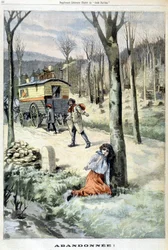 Ein Zigeunermädchen, das von ihrer Familie verlassen wurde - in „Le Petite Parisien“ vom 15.03.1903