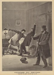 Ein Opfer der Pflicht. Mord an einem Polizeikommissar durch einen Verrückten