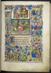 Evangeliumsauszüge einschließlich Auszügen aus Johannes, Lukas, Matthäus und Markus, aus dem Stundenbuch (The Bedford Hours) (ca. 1410-30)