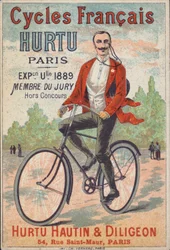 Werbung für Hurtu Hautin & Diligeon Fahrräder, Paris