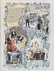 Werbung für Le Clos Charbonnier Beaujolais, um 1880