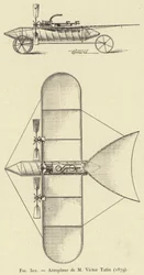 Flugzeug von M Victor Tatin (1879)