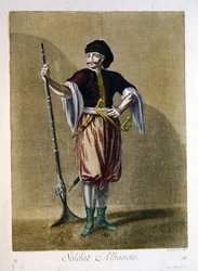 Albanischer Soldat, aus dem 