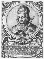 Alfonso X, der Weise (Gravur)