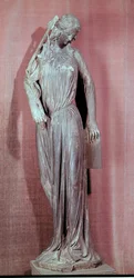 Allegorische Figur der Synagoge, vom Südquerhausportal des Straßburger Münsters, um 1230