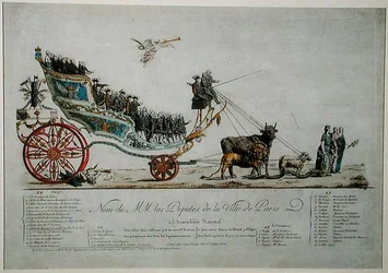Allegorische Darstellung der Abgeordneten der Stadt Paris in der Nationalversammlung