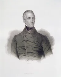 Alphonse de Lamartine (gestochen von Pierre Pelee)