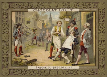 Eine Episode während der Belagerung von Lille, Frankreich, 1792