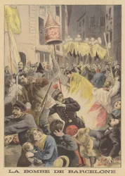 Anarchistischer Bombenanschlag in Barcelona