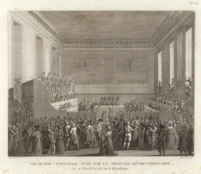 Antoine Quentin Fouquier-Tinville vor dem Revolutionsgericht