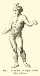 Apollon, in Bronze, in der Seine gefunden (Gravur)