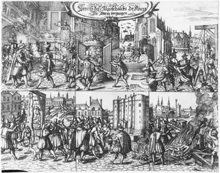 Verhaftung, Prozess und Folter von Concino Concini, Marquis und Marschall von Ancre am 24. April 1617