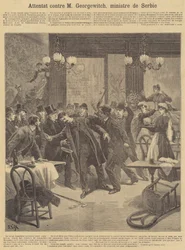 Attentat auf den Minister des Königreichs Serbien in Paris