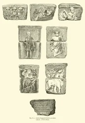 Weitere Fragmente gefunden am selben Ort, bei Notre-Dame