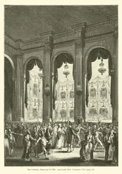 Kostümball, gegeben von der Stadt, unter Ludwig XVI, 23. Januar 1782