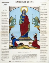 Schwarze Madonna: Oraison in Notre-Dame du Puy - Bild von Epinal, n.d.