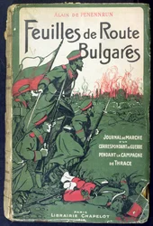 Buchumschlag eines Kriegsberichterstatter-Journals während der Balkankriege 1912-13, 1913