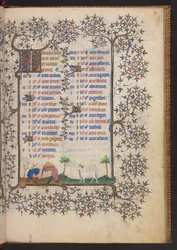 Stundenbuch, Add MS 32454 f.3r, Frankreich