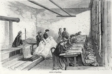 Bouterel-Färberei in Clichy, aus Turgan, Paris, 1874