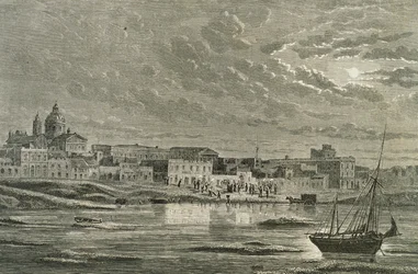 Buenos Aires in den 1860er Jahren (Gravur)