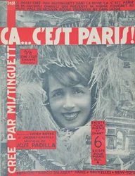 Ca...Cest Paris, Titelblatt des Liedes von Mistinguett, veröffentlicht von Editions Salabert in Paris, 1926