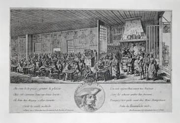 Cabaret du Tambour Royal von Jean Ramponneau (Gravur)