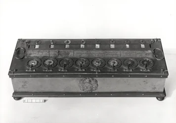 Rechenmaschine, erfunden von Blaise Pascal (1623-62), 1644