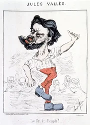 Karikatur von Jules Vallès - in „Der Schrei des Volkes!“