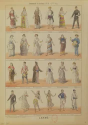 Besetzung der Oper Lakme von Leo Delibes (1861-91)