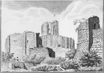 Schloss von Gisors, Normandie, frühes 19. Jahrhundert