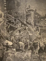 Katastrophe in Biot, Illustration aus Le Petit Journal: Supplement illustre, 1898