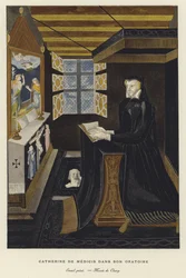 Catherine de Medici in ihrem Oratorium