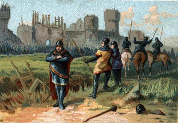 Karl III. der Dicke (839-888) Kaiser des Westens (881 - 887) und Regent von Frankreich (884 - 887) lagerte unter den Mauern von Paris, ohne sich zu trauen, gegen die Normannen zu kämpfen, und zog es vor, ihren Rückzug mit Geld zu erkaufen