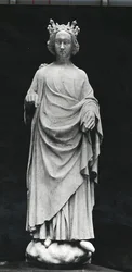 Karl VI., König von Frankreich, aus dem Palais de Justice in Poitiers, Original Ende des 14. Jahrhunderts (Gipsabdruck)