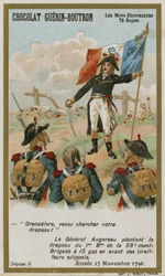 Chocolat Guerin-Boutron Handelskarte, Serie Historische Worte