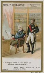 Chocolat Guerin-Boutron Sammelkarte, Historische Wörter Serie