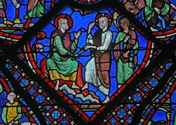 Christus gibt St. Jakobus seinen Stab der Autorität