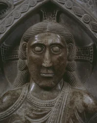 Christus in Majestät (Detail des Gesichts)