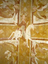 Christus zu Pferd (11. Jahrhundert), Kathedrale von Auxerre, Krypta.