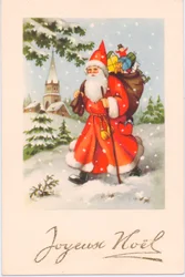 Weihnachtspostkarte, ca. 1907