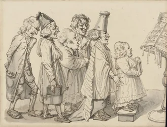 Kleriker singen die Hymne