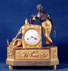 Uhr in Form einer Glocke mit einer Docker-Figur, nach 1787