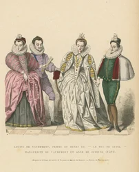 Kostüm des französischen Adels, 1581