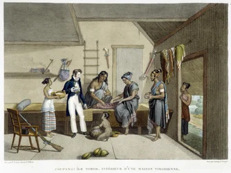 Coupang: Timor-Insel, Innenansicht eines timoresischen Hauses