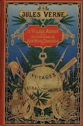Umschlag des Buches "Das Luftdorf" von 1901 von Jules Verne