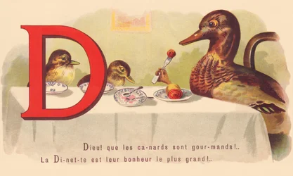 D: Gott! wie gierig Enten sind! Das Dinette ist ihr größtes Glück!