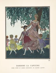 Dansons la Capucine, aus einer Sammlung von Modeplatten