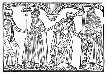 Der Tod spricht mit dem Papst und dem Kaiser